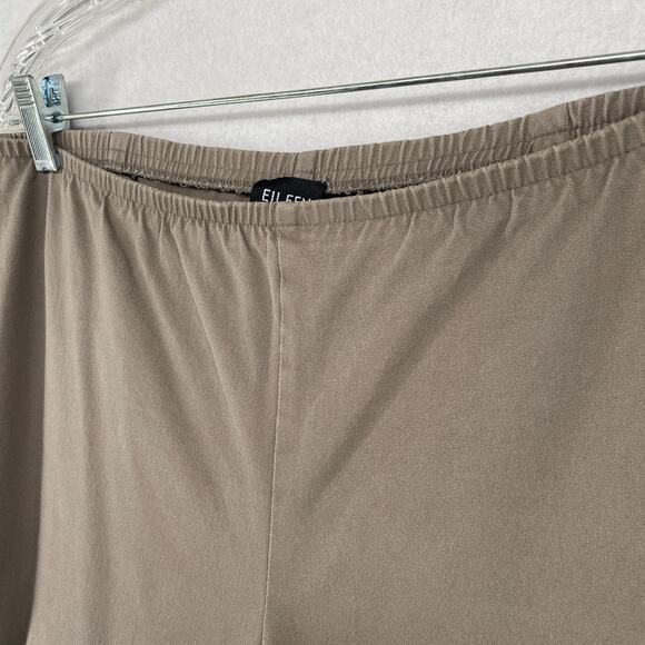 EILEEN FISHER Pants S Stretch Organic Cotton Twill Tapered Ankle Side Zip Gray - Picture 2 of 15